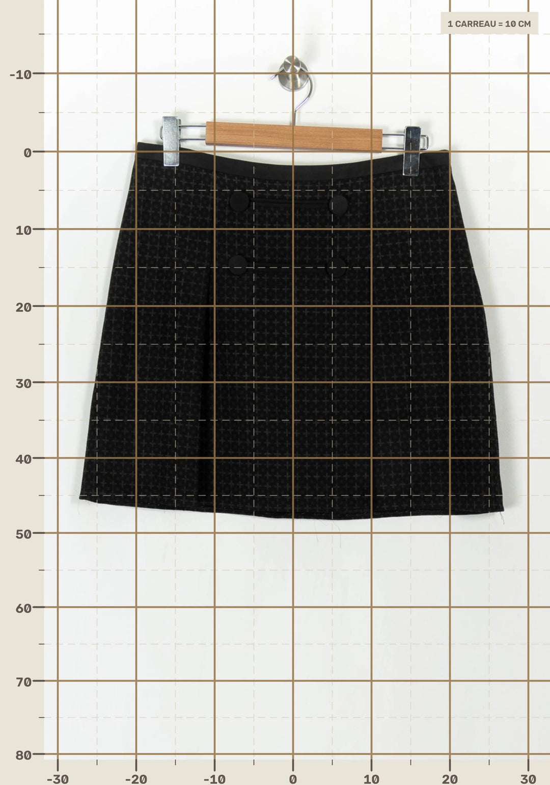 Jupe noire - Taille XL/42 de la marque Tara Jarmon | PARAD39399 - Vendu par Paradigme - Image 4