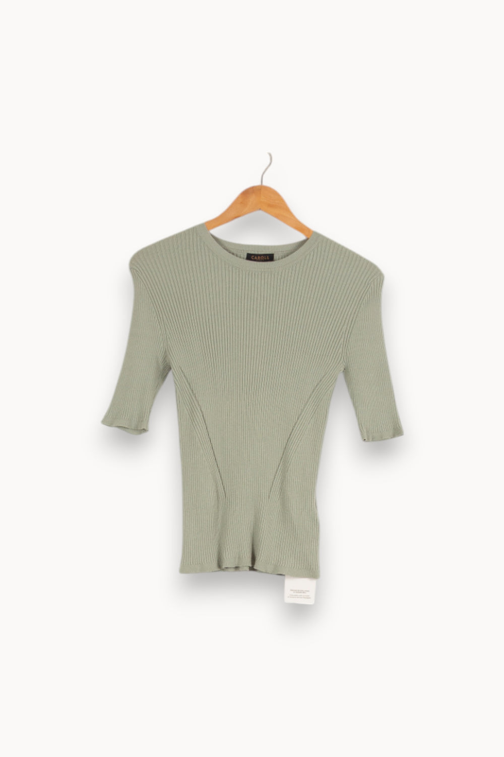Pull vert - Taille S/36 de la marque Caroll | PARAD39409 - Vendu par Paradigme - Image 1