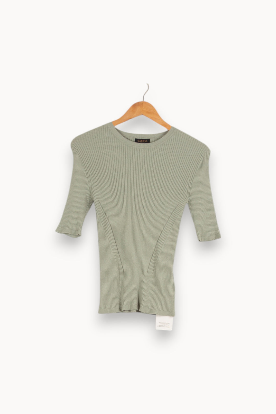Pull vert - Taille S/36 de la marque Caroll | PARAD39409 - Vendu par Paradigme - Image 1
