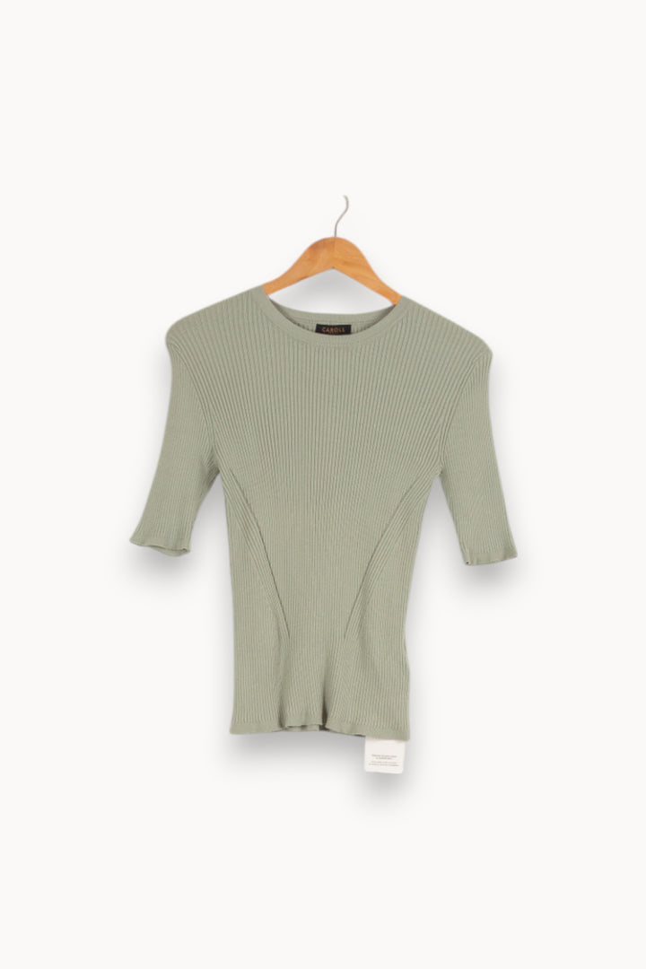 Pull vert - Taille S/36 de la marque Caroll | PARAD39409 - Vendu par Paradigme - Image 1