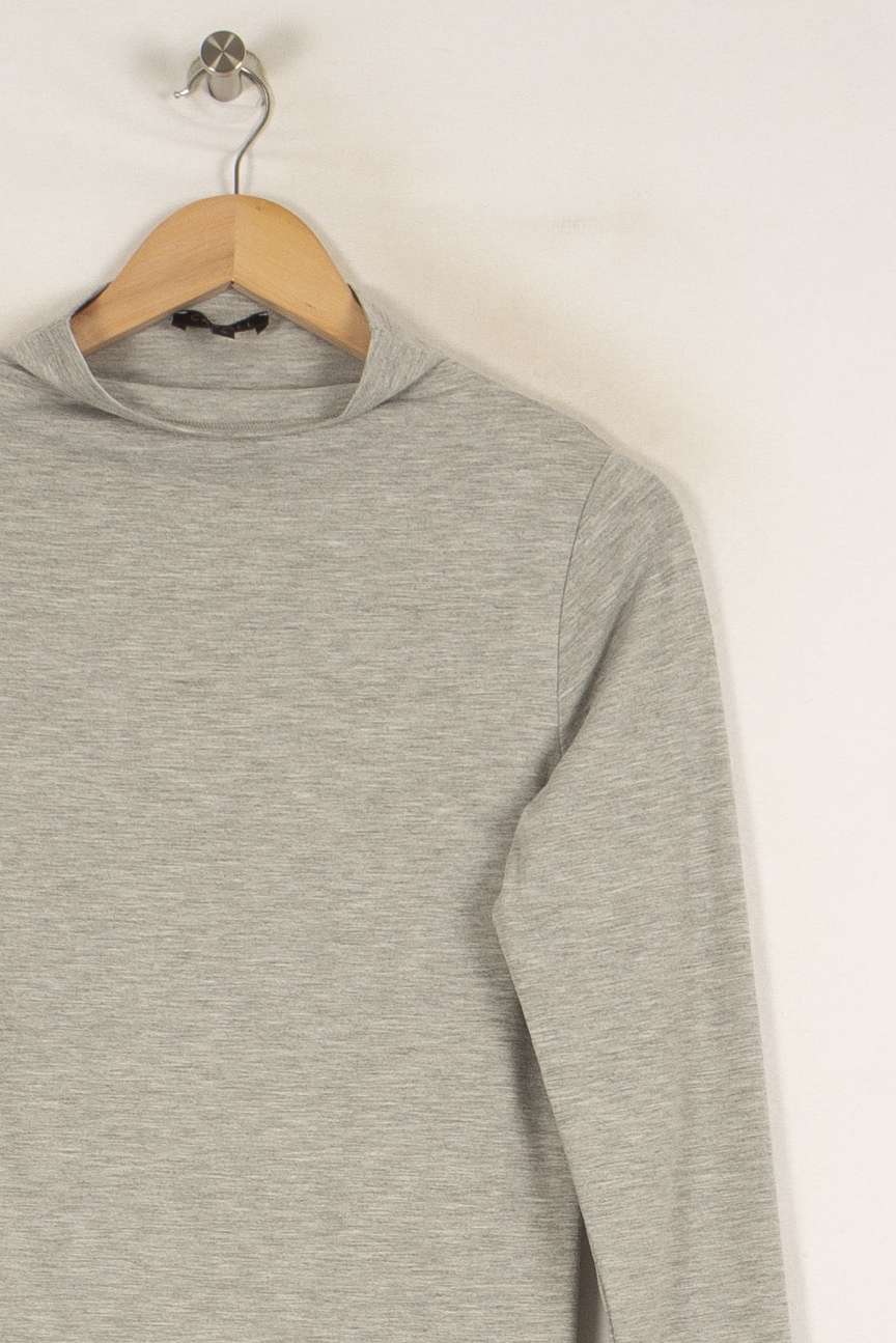 T-shirt gris - Taille S/36 de la marque Caroll | PARAD39418 - Vendu par Paradigme - Image 2