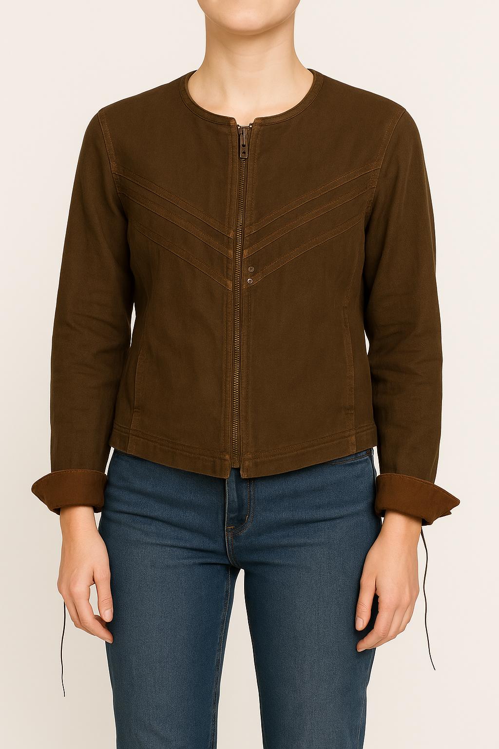 Veste Marron - Taille M/38 de la marque IKKS | PARAD39429 - Vendu par Paradigme - Image 1