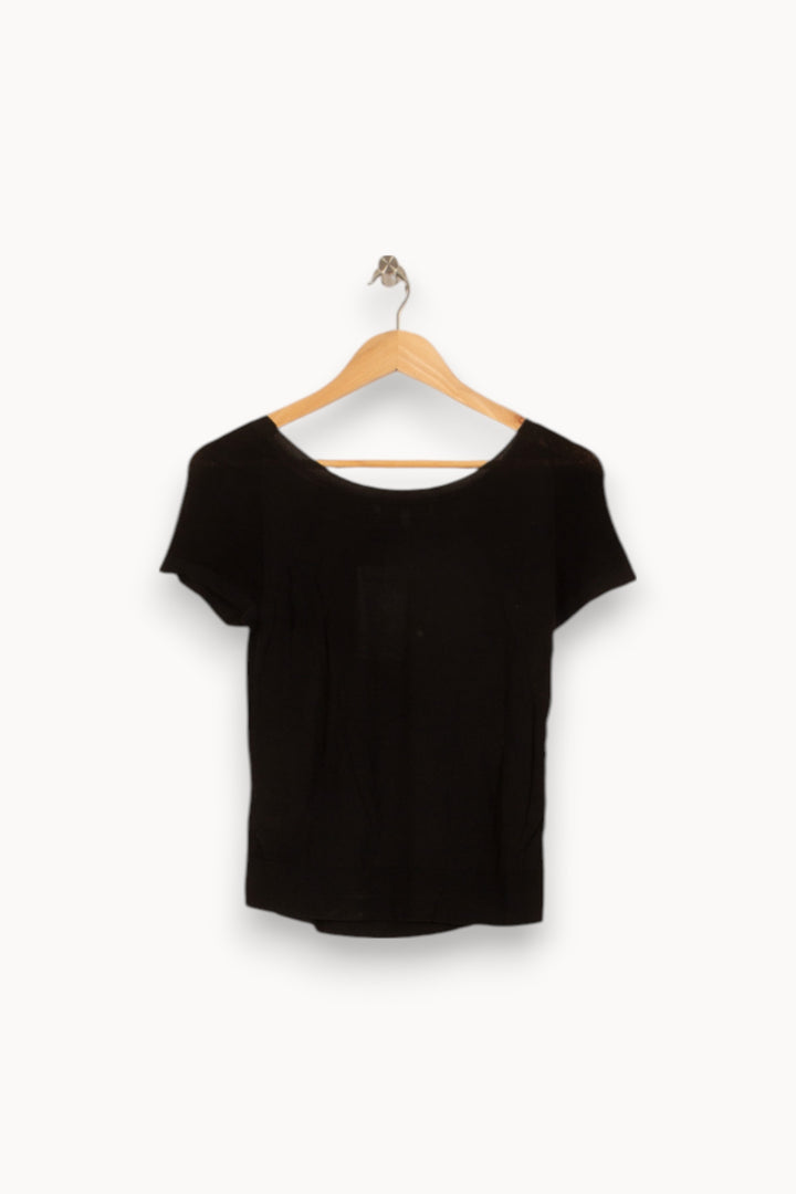 Tee-shirt Noir - Taille S/36 de la marque Gerard Darel | PARAD39441 - Vendu par Paradigme - Image 4