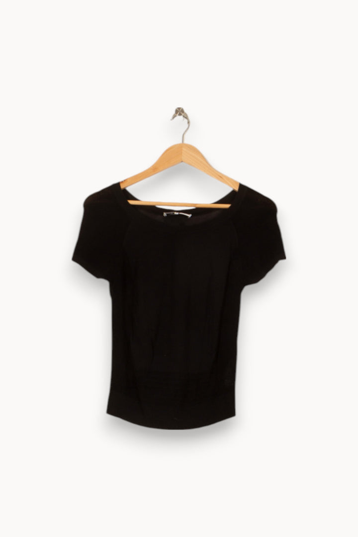 Tee-shirt Noir - Taille S/36 de la marque Gerard Darel | PARAD39441 - Vendu par Paradigme - Image 2