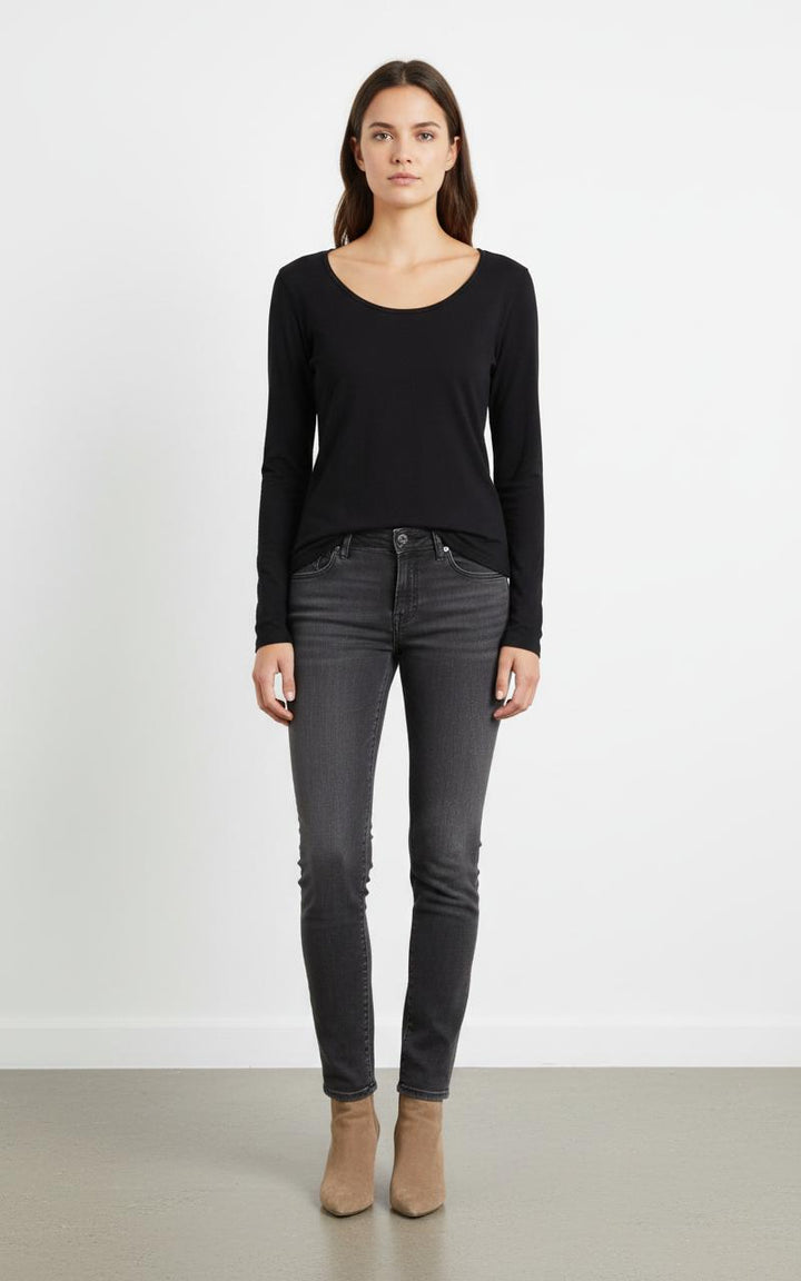 Tee-shirt Manches Longues Bleu - Taille S/36