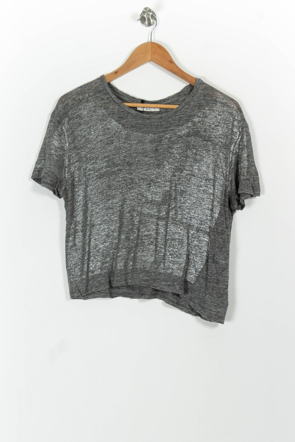 Tee-shirt Gris - Taille M/38 de la marque Sandro | PARAD39445 - Vendu par Paradigme - Image 2