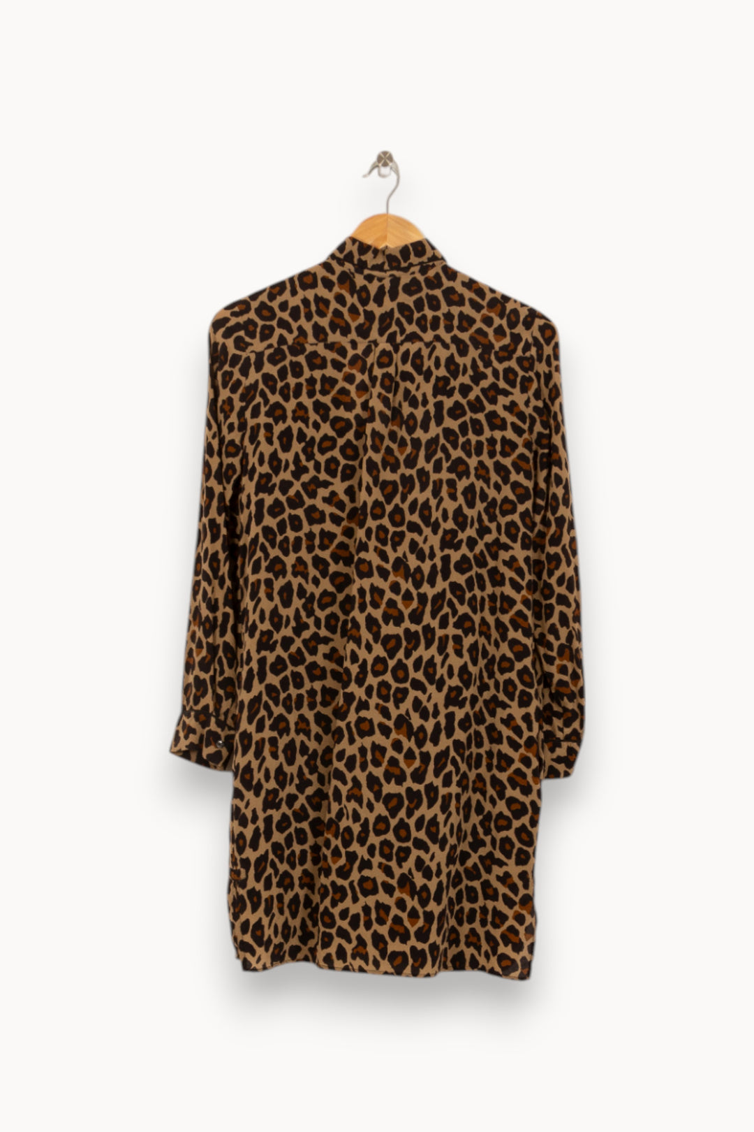 Robe Chemise Marron et Noire - Taille S/36 de la marque Weekend Max Mara | PARAD39477 - Vendu par Paradigme - Image 4