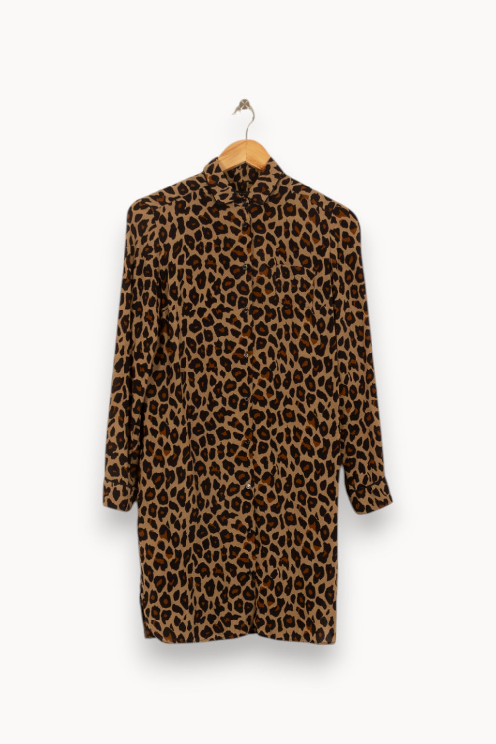 Robe Chemise Marron et Noire - Taille S/36 de la marque Weekend Max Mara | PARAD39477 - Vendu par Paradigme - Image 2