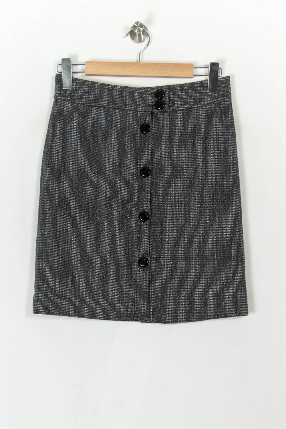 Jupe Droite Grise - Taille XS/34 de la marque Caroll | PARAD39481 - Vendu par Paradigme - Image 2