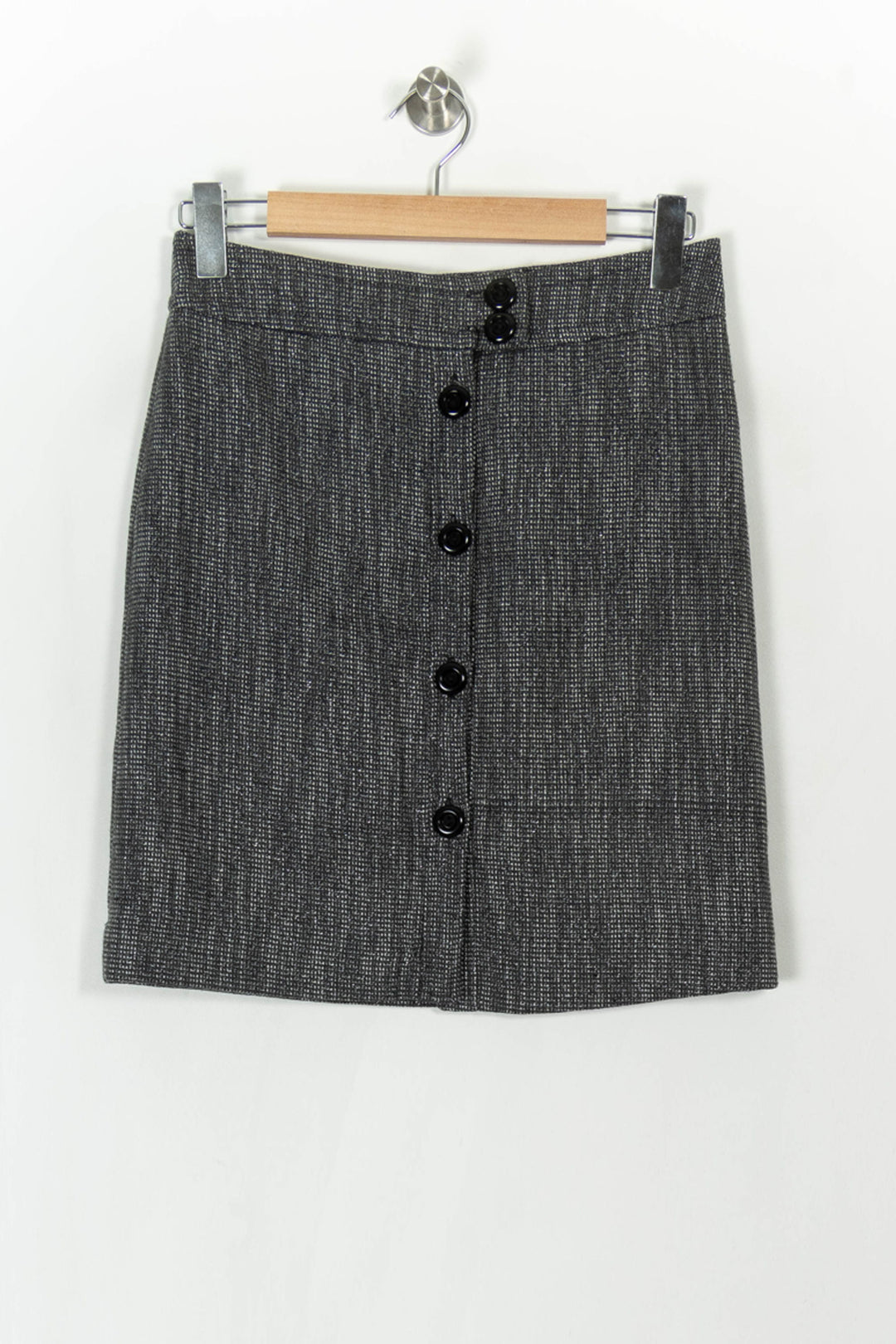 Jupe Droite Grise - Taille XS/34 de la marque Caroll | PARAD39481 - Vendu par Paradigme - Image 2