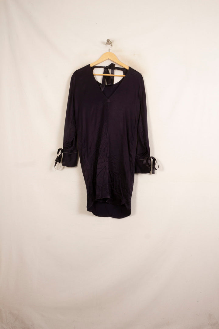 Robe Droite Bleue - Taille S/36 de la marque Sandro | PARAD39485 - Vendu par Paradigme - Image 2