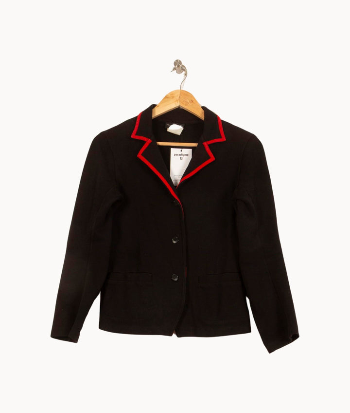 Veste Noire et Rouge - Taille S/36 de la marque Agnès b. | PARAD39496 - Vendu par Paradigme - Image 2
