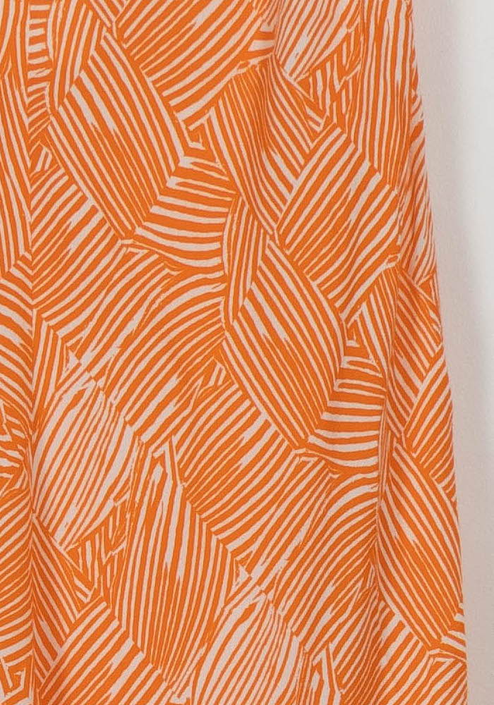 Jupe Orange et Blanche - Taille XS/34 de la marque Roseanna | PARAD39499 - Vendu par Paradigme - Image 3