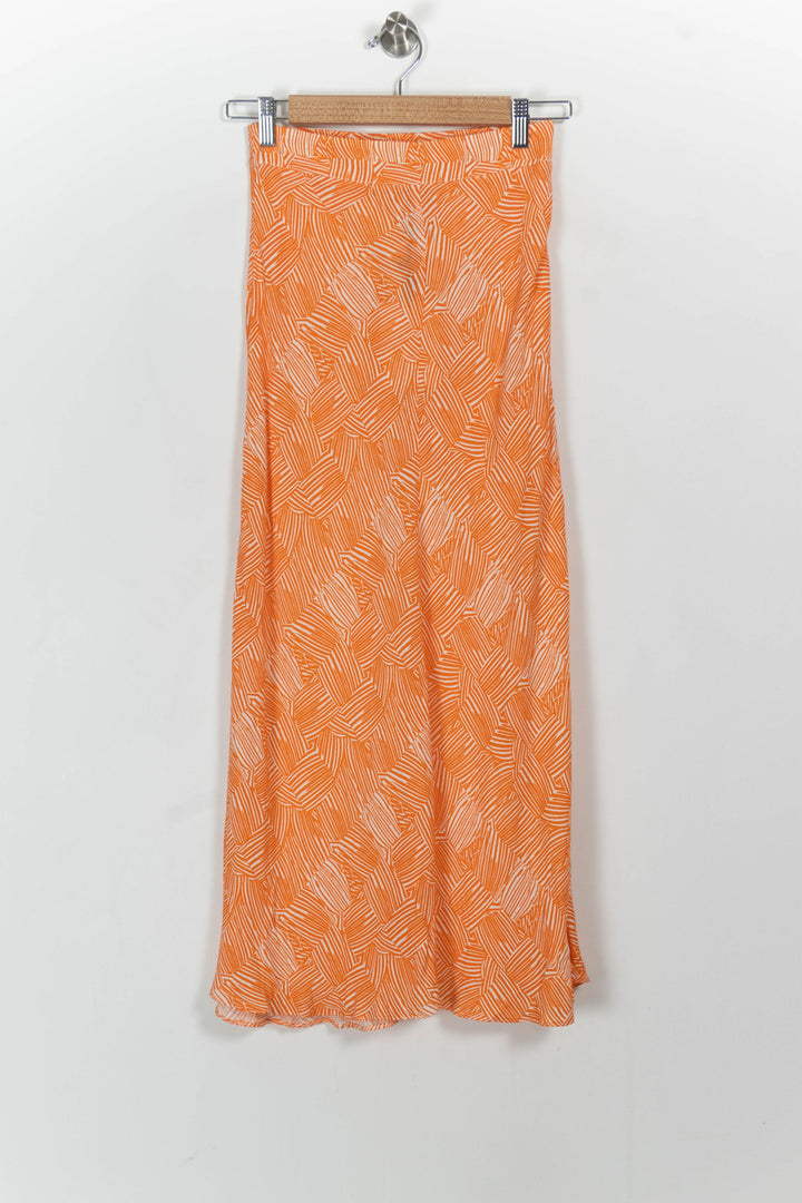 Jupe Orange et Blanche - Taille XS/34 de la marque Roseanna | PARAD39499 - Vendu par Paradigme - Image 2