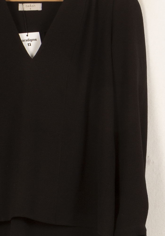 Blouse Noire - Taille XS/34 de la marque ba&sh | PARAD39506 - Vendu par Paradigme - Image 3