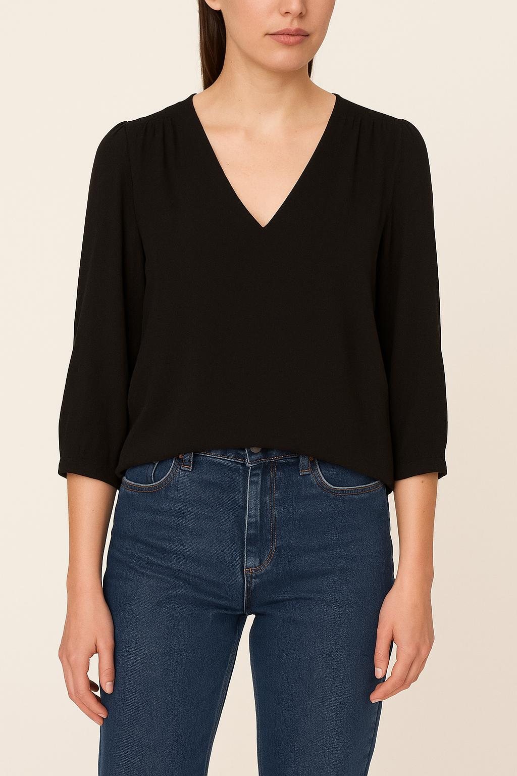 Blouse Noire - Taille XS/34 de la marque ba&sh | PARAD39506 - Vendu par Paradigme - Image 1
