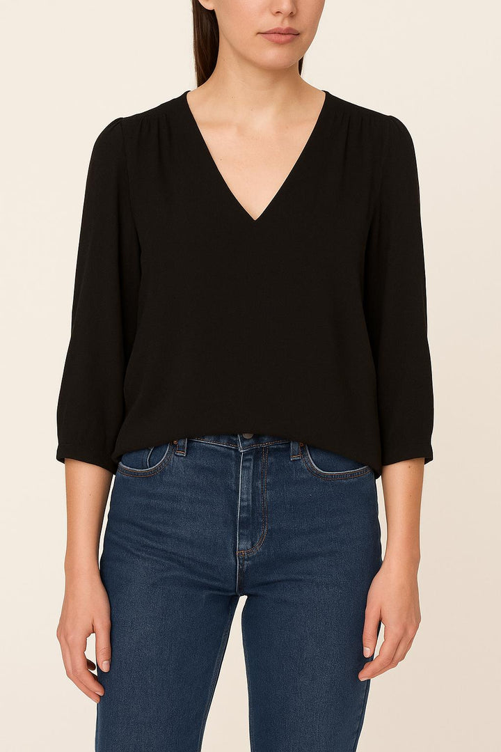 Blouse Noire - Taille XS/34 de la marque ba&sh | PARAD39506 - Vendu par Paradigme - Image 1