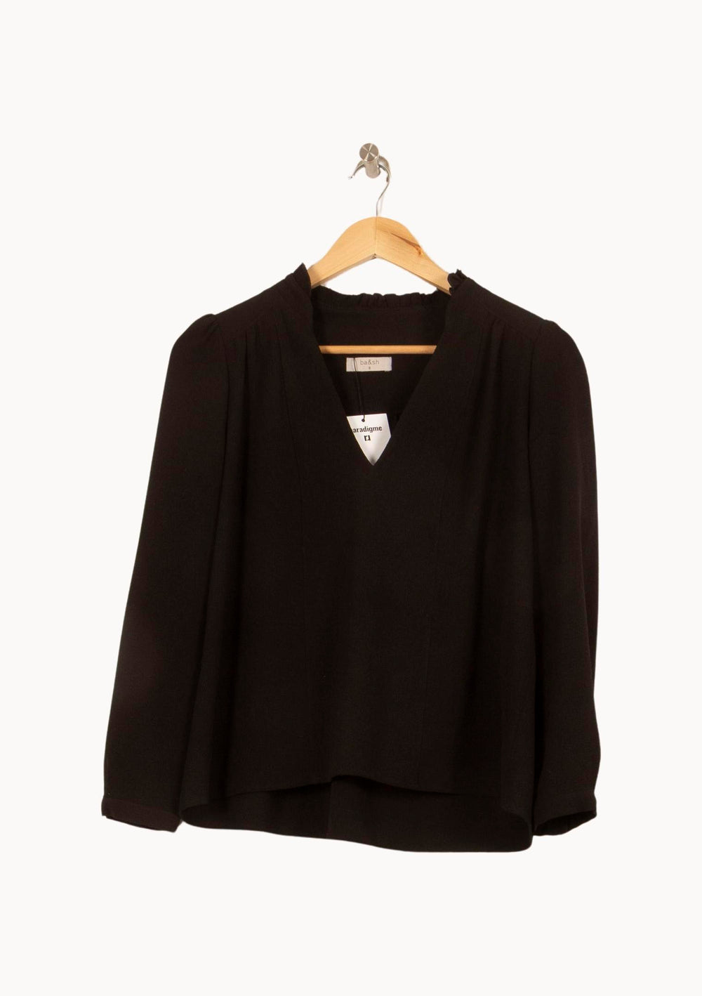 Blouse Noire - Taille XS/34 de la marque ba&sh | PARAD39506 - Vendu par Paradigme - Image 2
