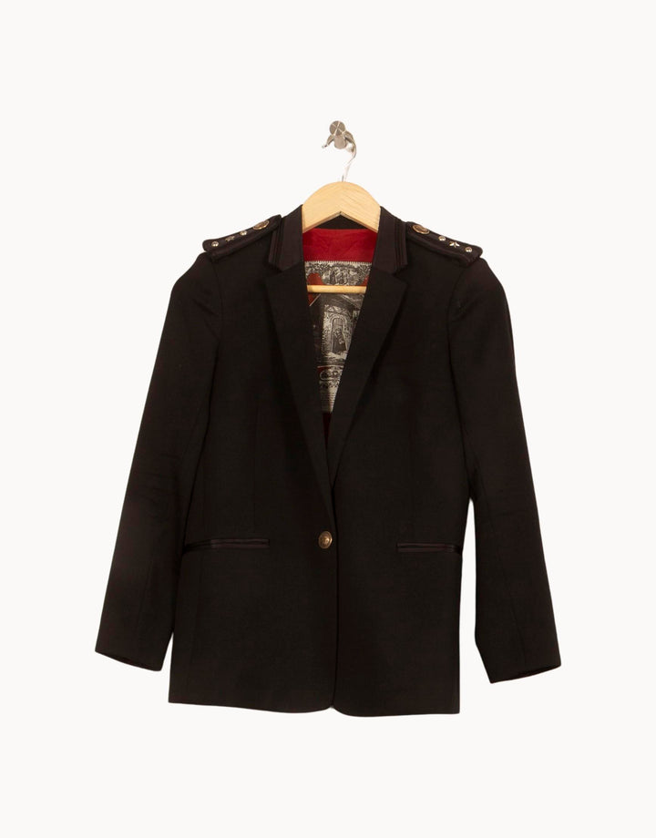 Blazer Noir - Taille XS/34 de la marque The Kooples | PARAD39514 - Vendu par Paradigme - Image 2