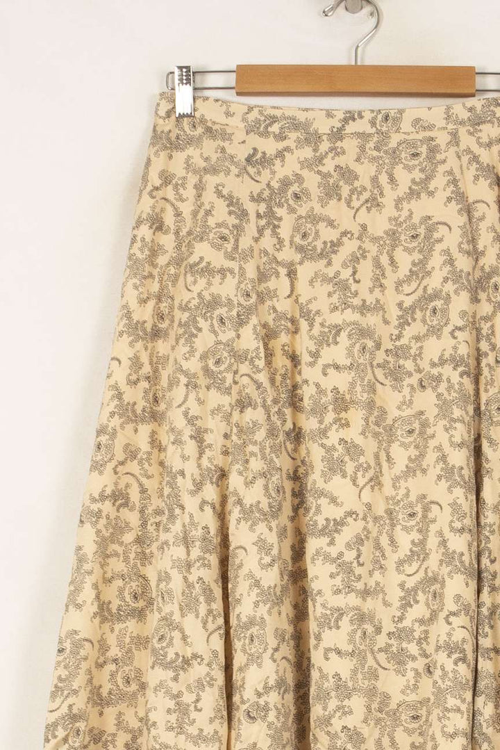 Jupe Longue Beige et Marron - Taille M/38 de la marque Comptoir des Cotonniers | PARAD39540 - Vendu par Paradigme - Image 3