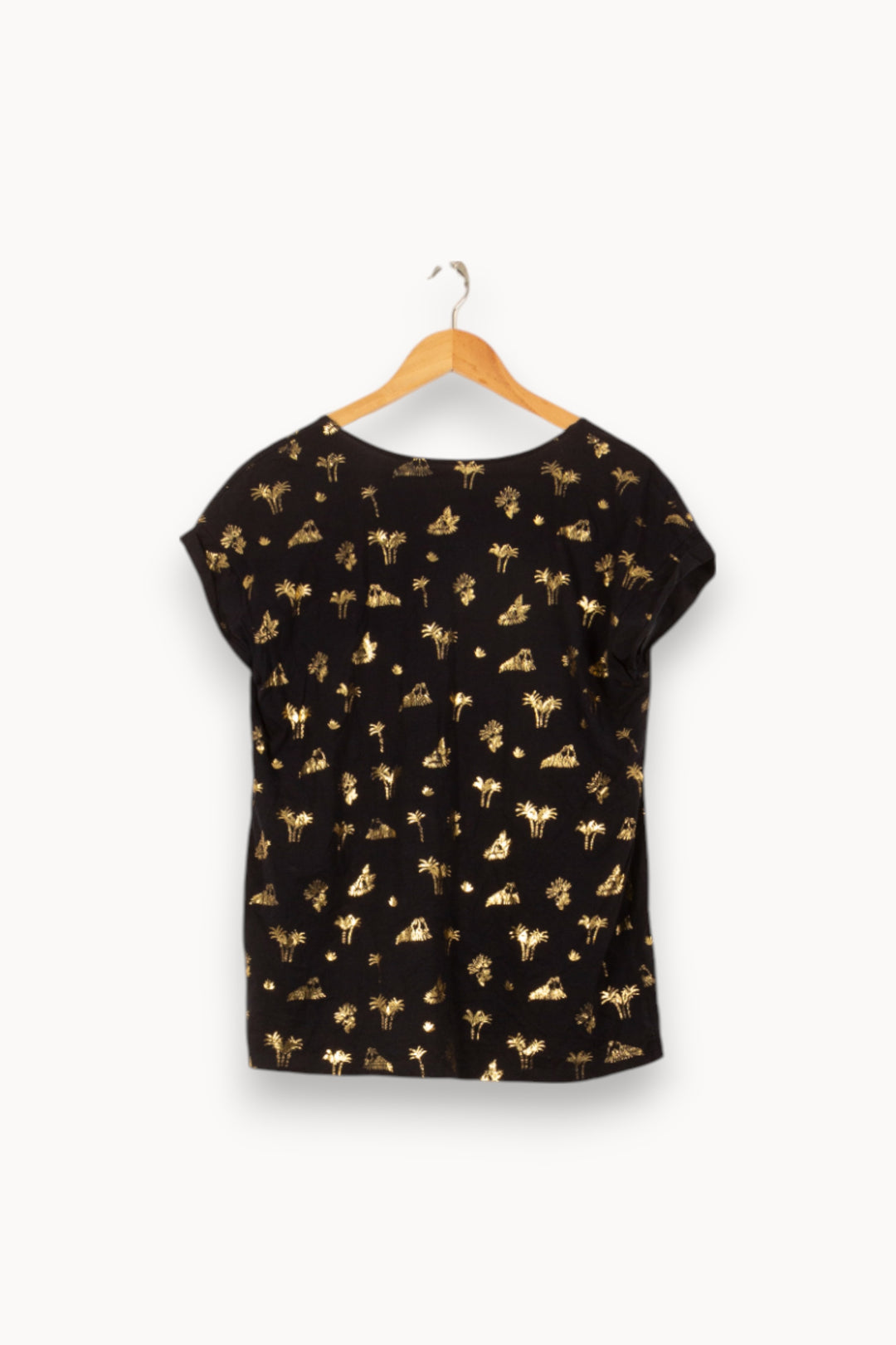 Blouse Noire et Dorée - Taille L/40 de la marque Des petits hauts | PARAD39543 - Vendu par Paradigme - Image 4