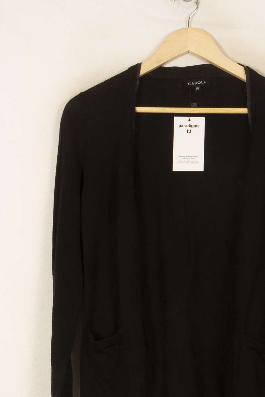 Cardigan Noir - Taille L/40 de la marque Caroll | PARAD39544 - Vendu par Paradigme - Image 3