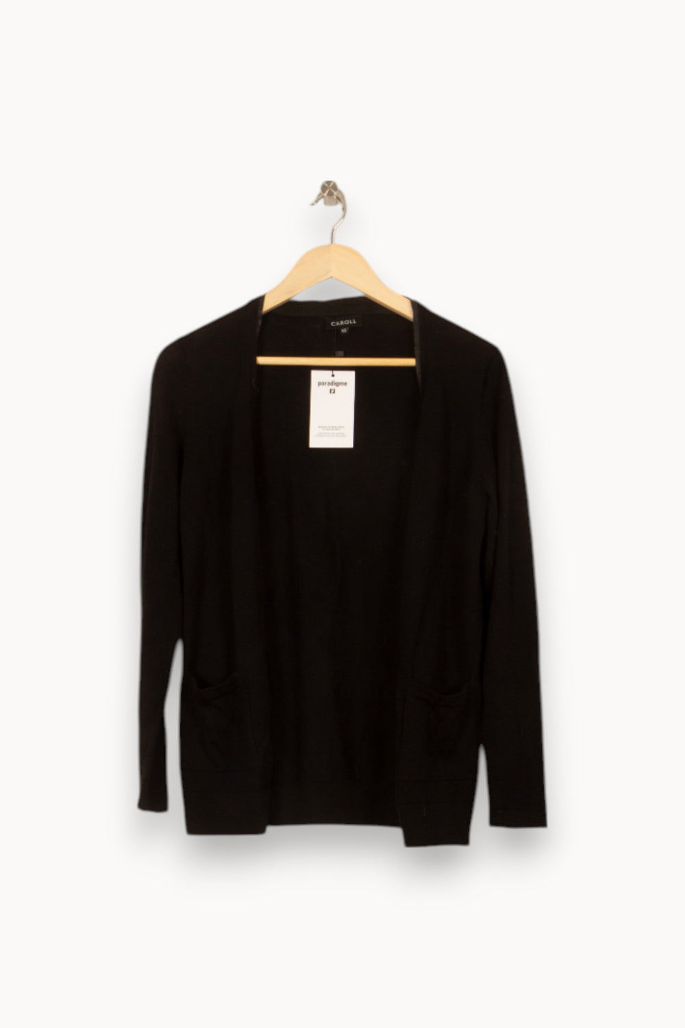 Cardigan Noir - Taille L/40 de la marque Caroll | PARAD39544 - Vendu par Paradigme - Image 2