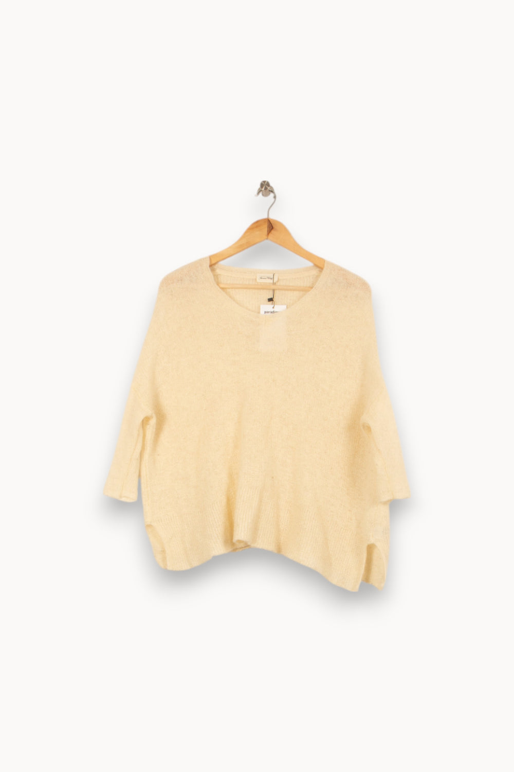Pull Blanc - Taille XS/34 de la marque American Vintage | PARAD39546 - Vendu par Paradigme - Image 2