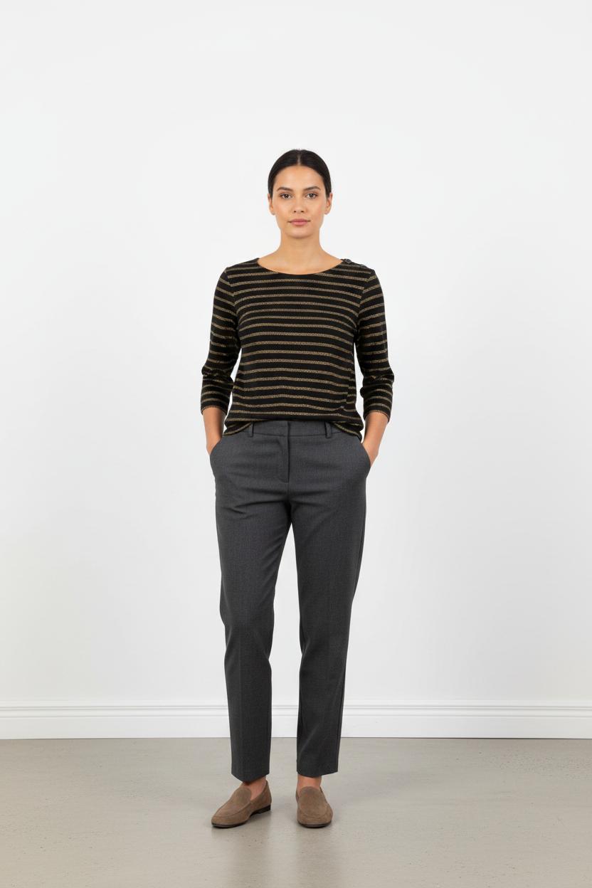 Marinière Noir et Doré - Taille L/40