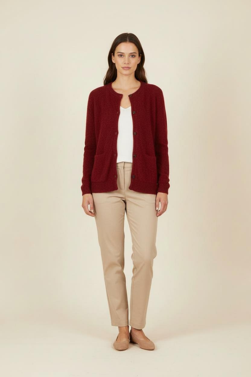 Cardigan Bordeaux - Taille XL/42