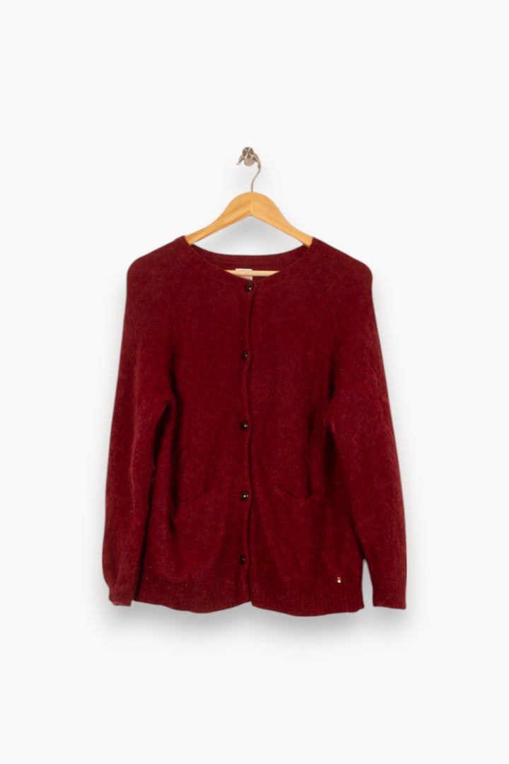Cardigan Bordeaux - Taille XL/42 de la marque Des petits hauts | PARAD39549 - Vendu par Paradigme - Image 2