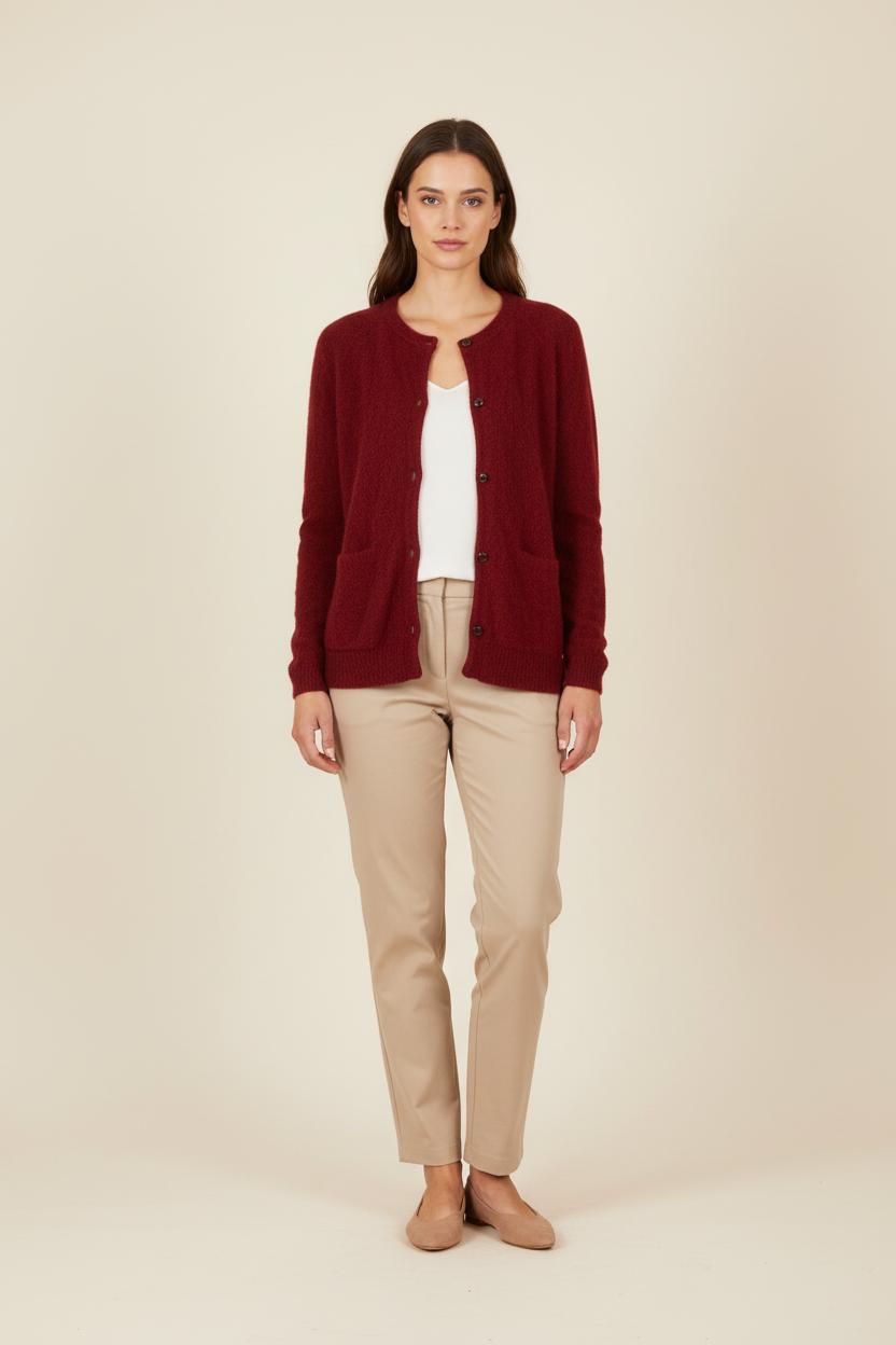 Cardigan Bordeaux - Taille XL/42 de la marque Des petits hauts | PARAD39549 - Vendu par Paradigme - Image 1
