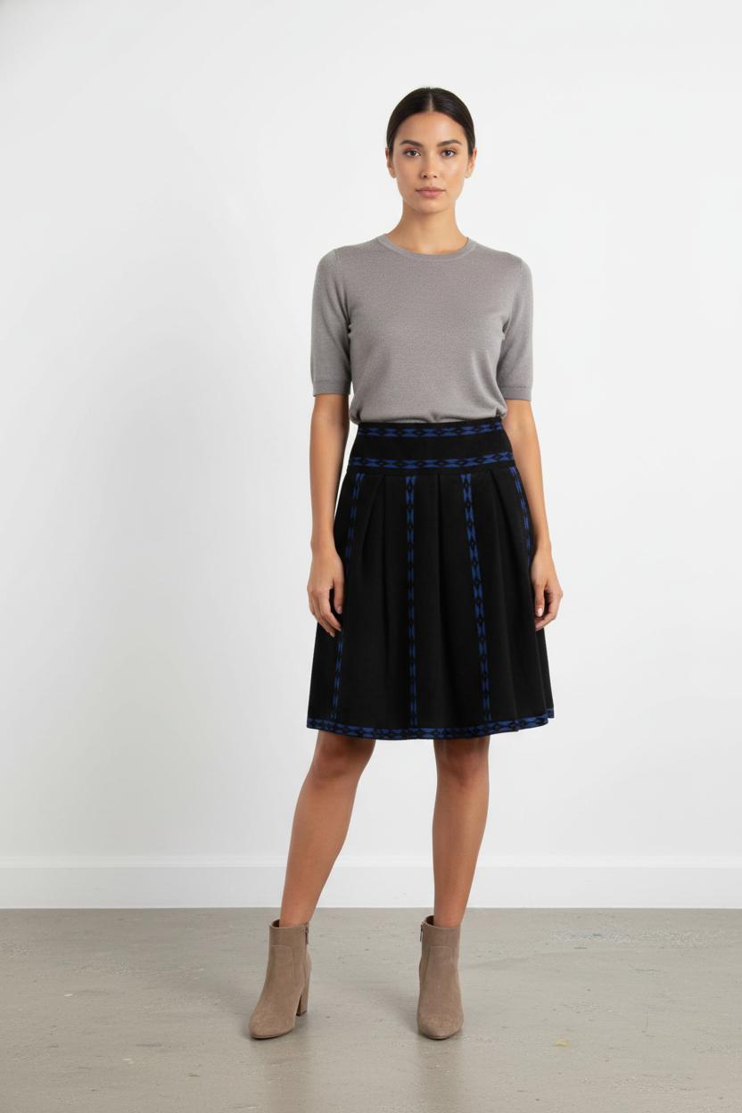Jupe Courte Noire et Bleue - Taille S/36