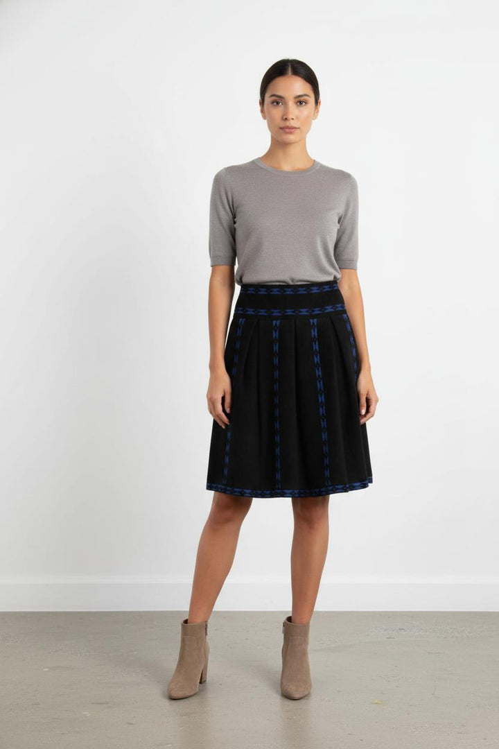 Jupe Courte Noire et Bleue - Taille S/36