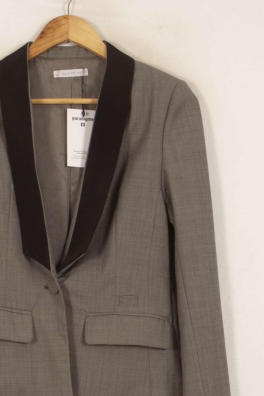 Blazer Gris et Noir - Taille S/36 de la marque Paul & Joe | PARAD39561 - Vendu par Paradigme - Image 3