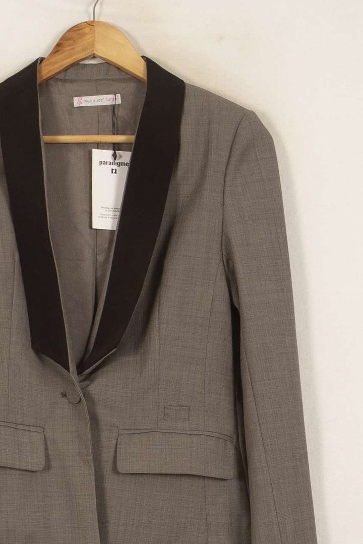 Blazer Gris et Noir - Taille S/36 de la marque Paul & Joe | PARAD39561 - Vendu par Paradigme - Image 3