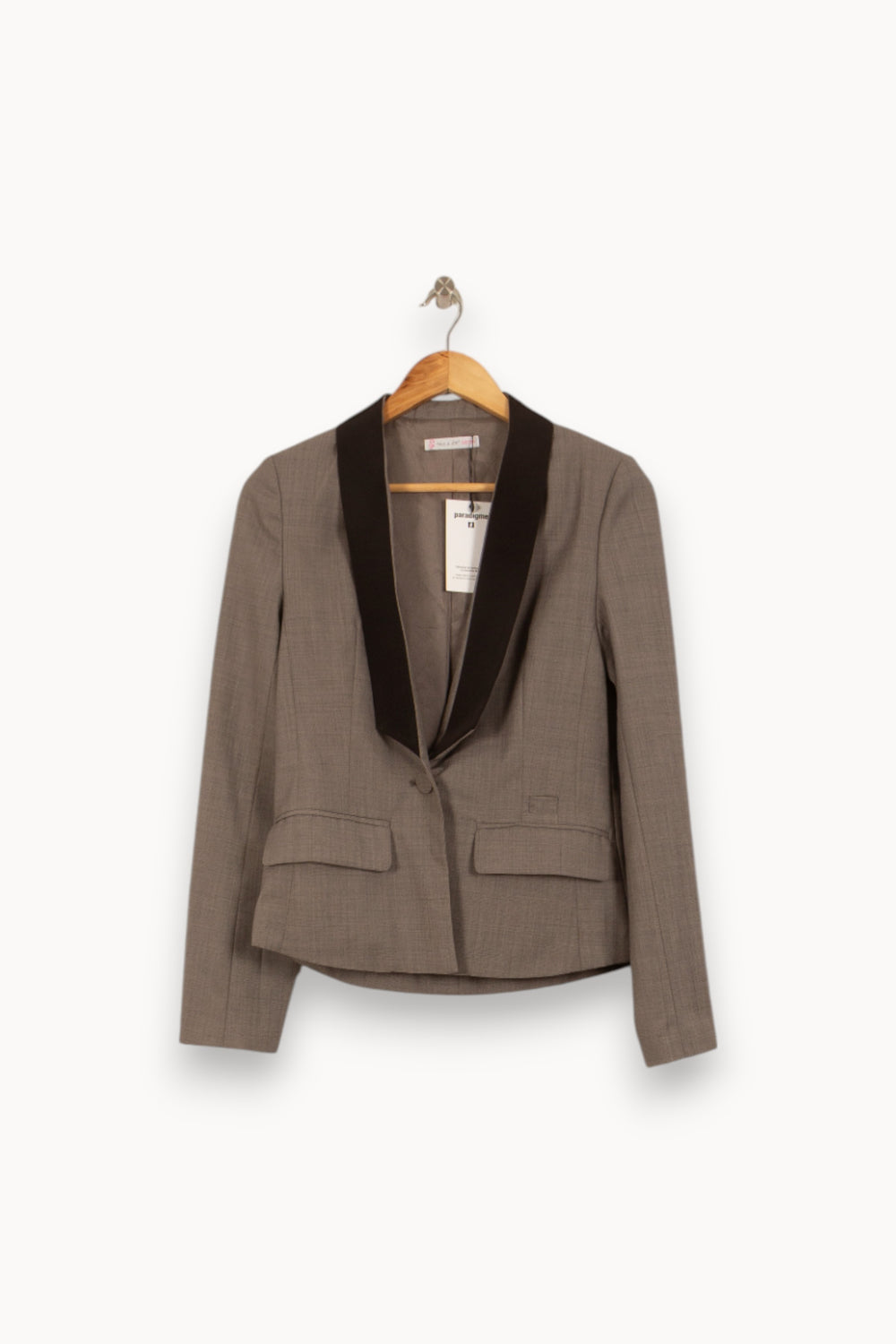 Blazer Gris et Noir - Taille S/36 de la marque Paul & Joe | PARAD39561 - Vendu par Paradigme - Image 2