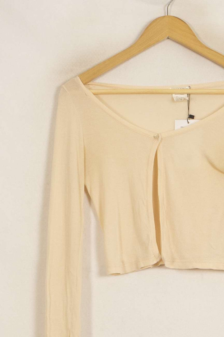 Cardigan Beige - Taille S/36 de la marque Claudie Pierlot | PARAD39564 - Vendu par Paradigme - Image 3