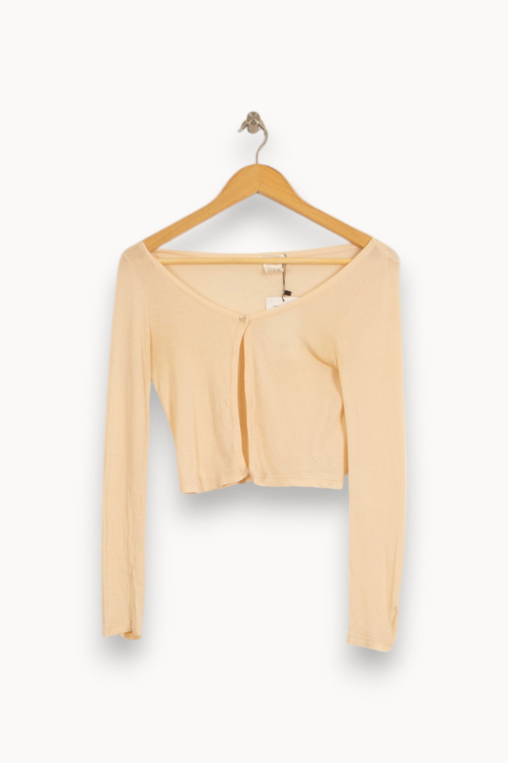 Cardigan Beige - Taille S/36 de la marque Claudie Pierlot | PARAD39564 - Vendu par Paradigme - Image 2