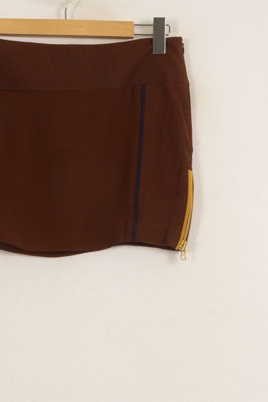 Jupe Courte Marron - Taille M/38 de la marque Heimstone | PARAD39565 - Vendu par Paradigme - Image 3