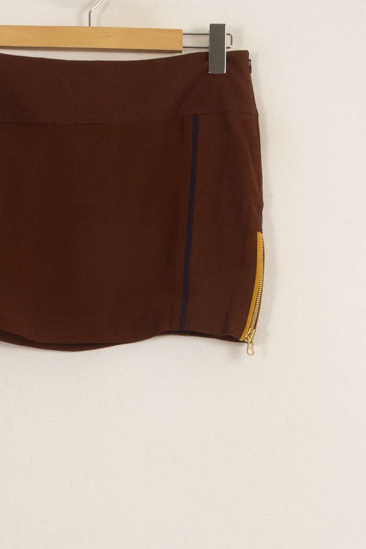 Jupe Courte Marron - Taille M/38 de la marque Heimstone | PARAD39565 - Vendu par Paradigme - Image 3