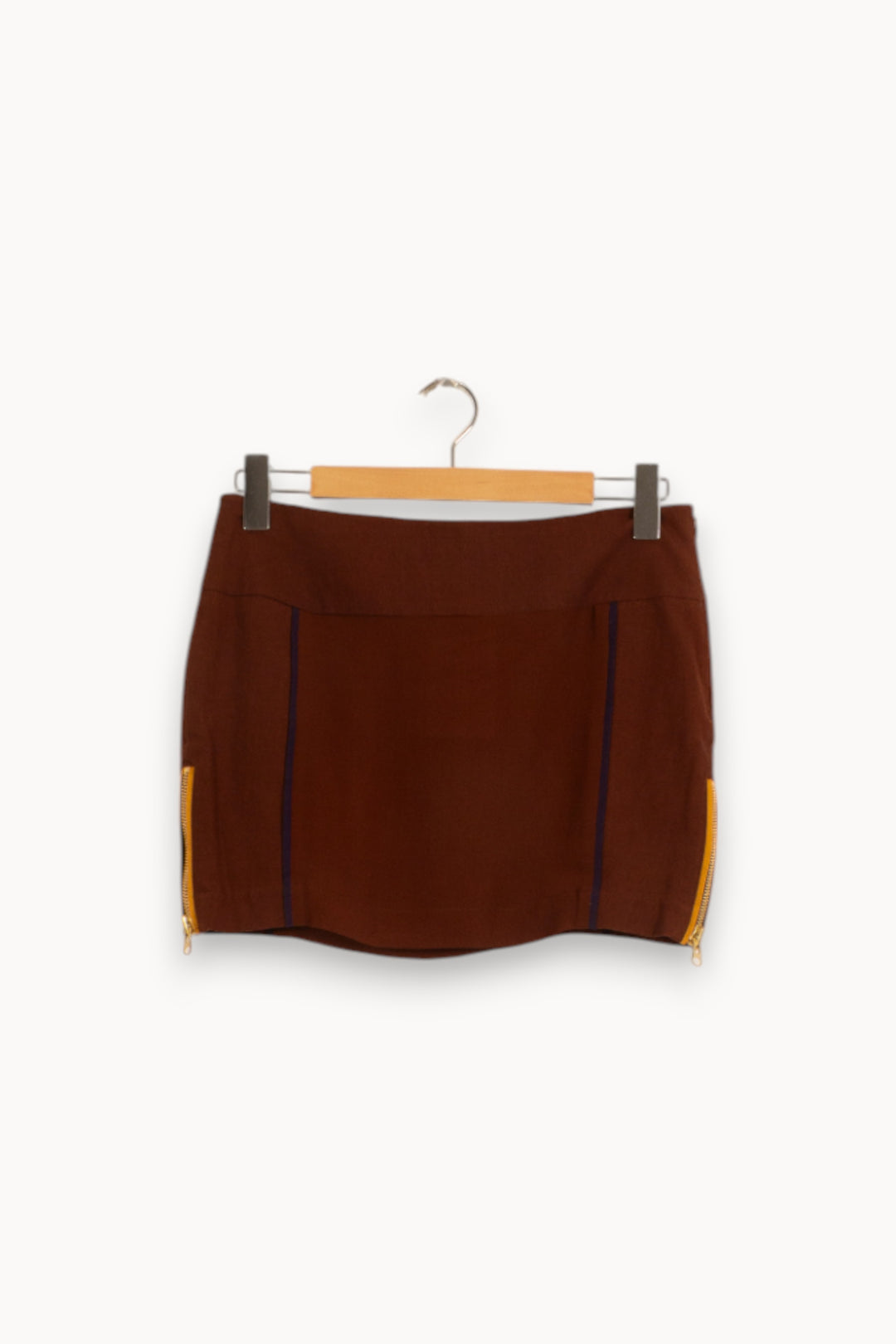 Jupe Courte Marron - Taille M/38 de la marque Heimstone | PARAD39565 - Vendu par Paradigme - Image 2