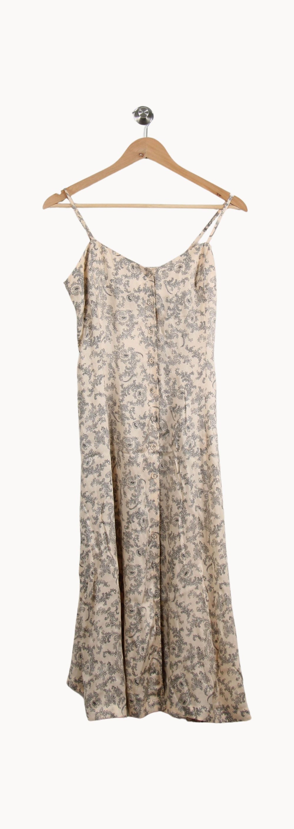Robe Longue Beige et Noire - Taille S/36 de la marque Comptoir des Cotonniers | PARAD39569 - Vendu par Paradigme - Image 2