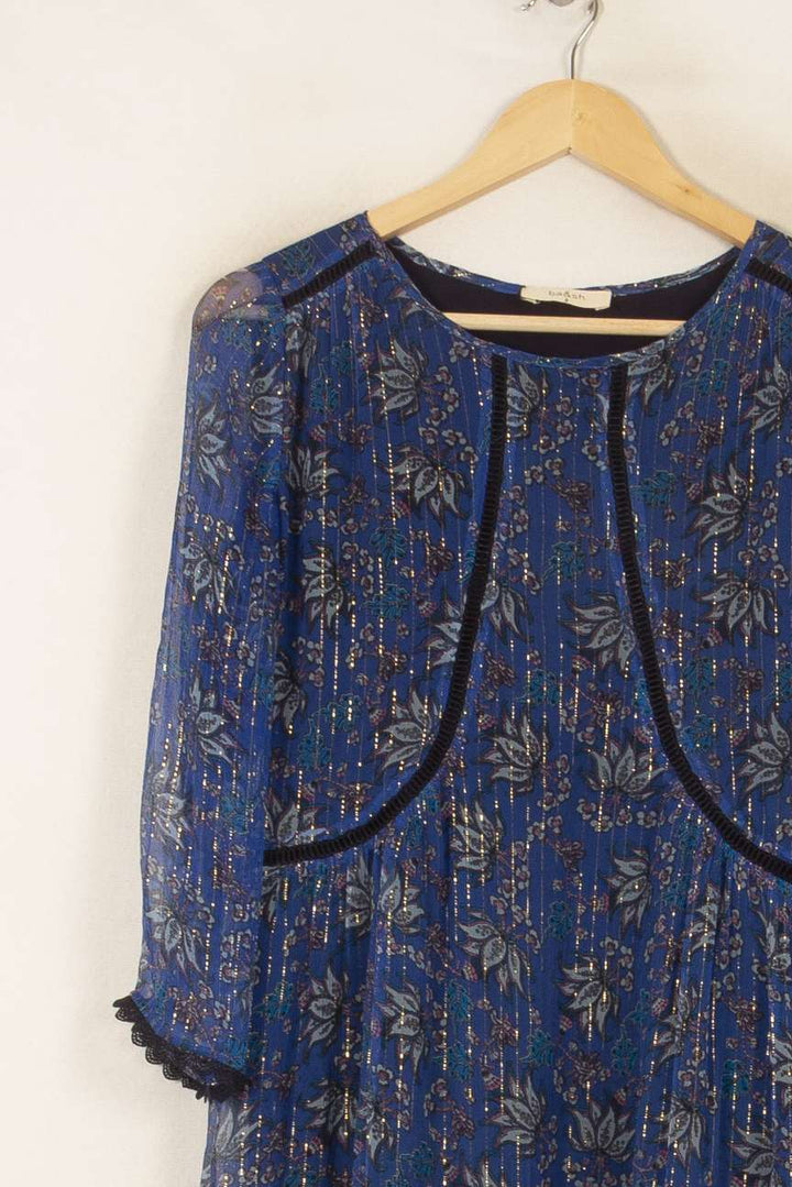 Robe Longue Bleue et Noire - Taille M/38 de la marque ba&sh | PARAD39575 - Vendu par Paradigme - Image 3