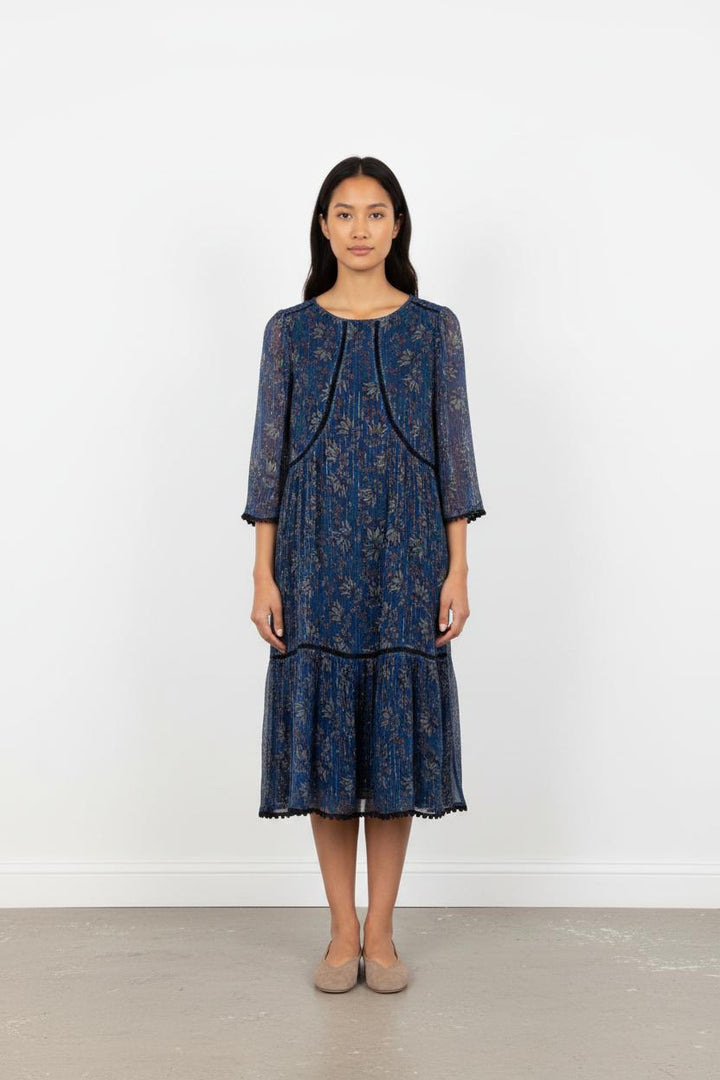 Robe Longue Bleue et Noire - Taille M/38
