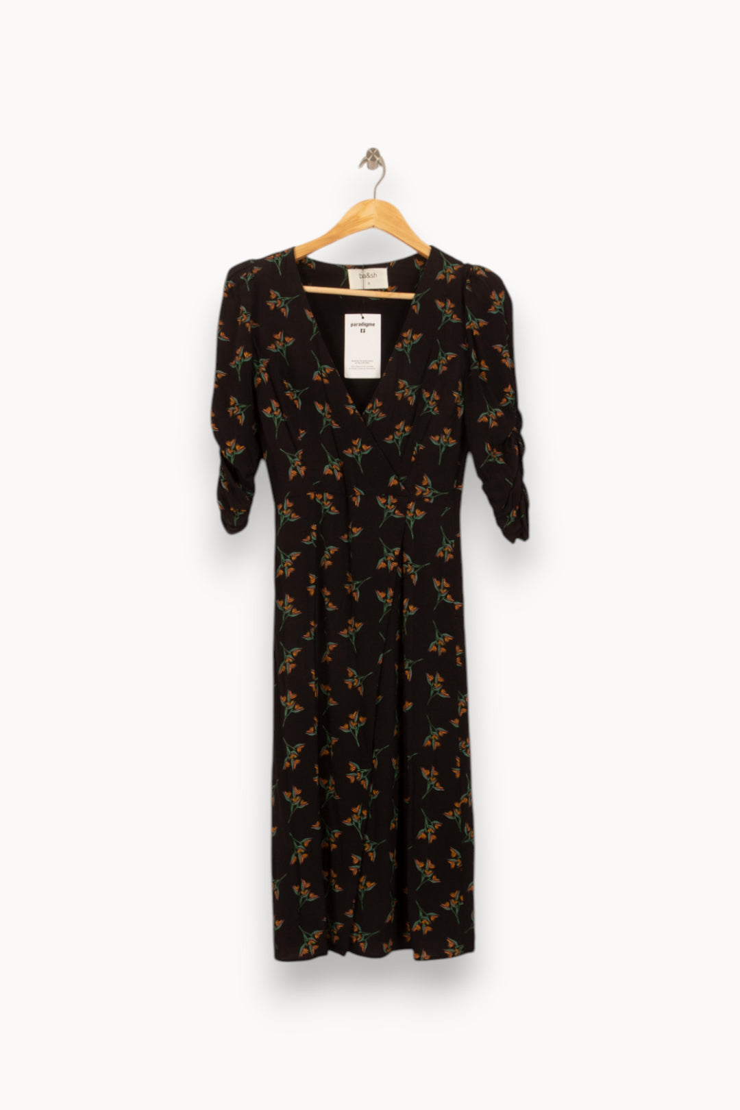 Robe Longue Noire - Taille XS/34 de la marque ba&sh | PARAD39589 - Vendu par Paradigme - Image 2