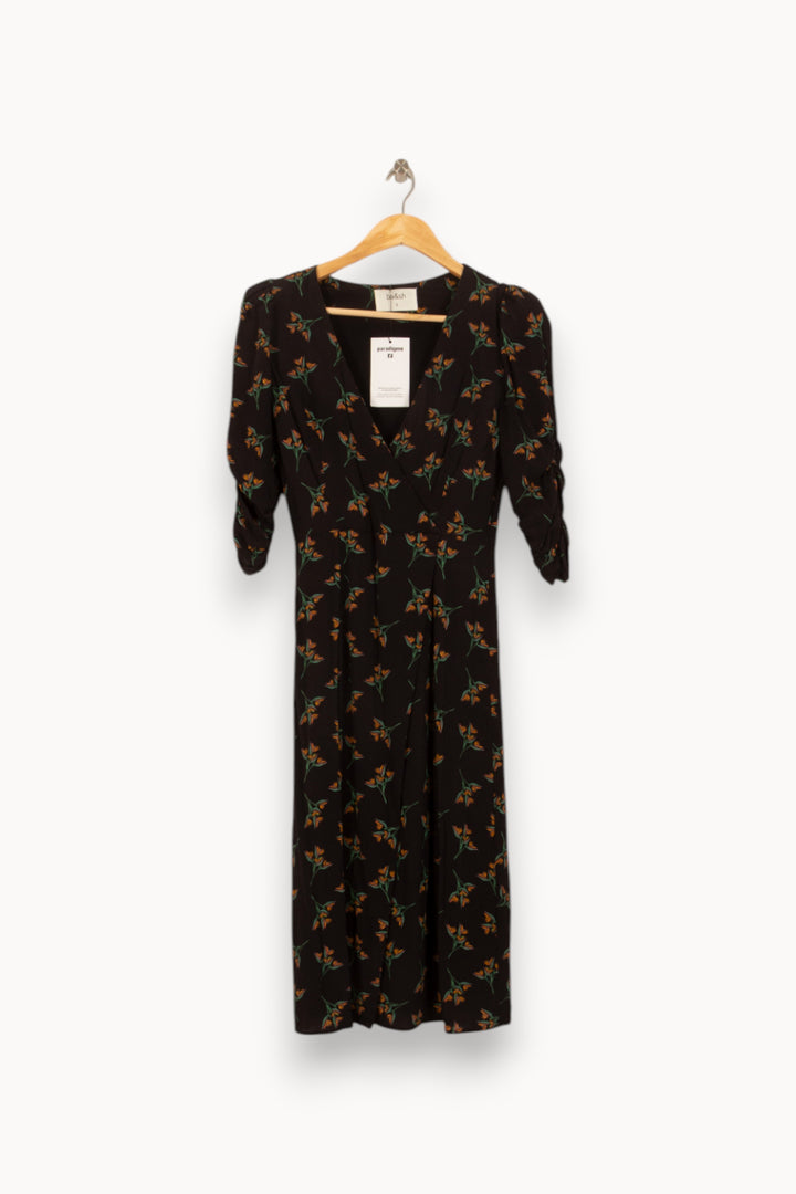 Robe Longue Noire - Taille XS/34 de la marque ba&sh | PARAD39589 - Vendu par Paradigme - Image 2