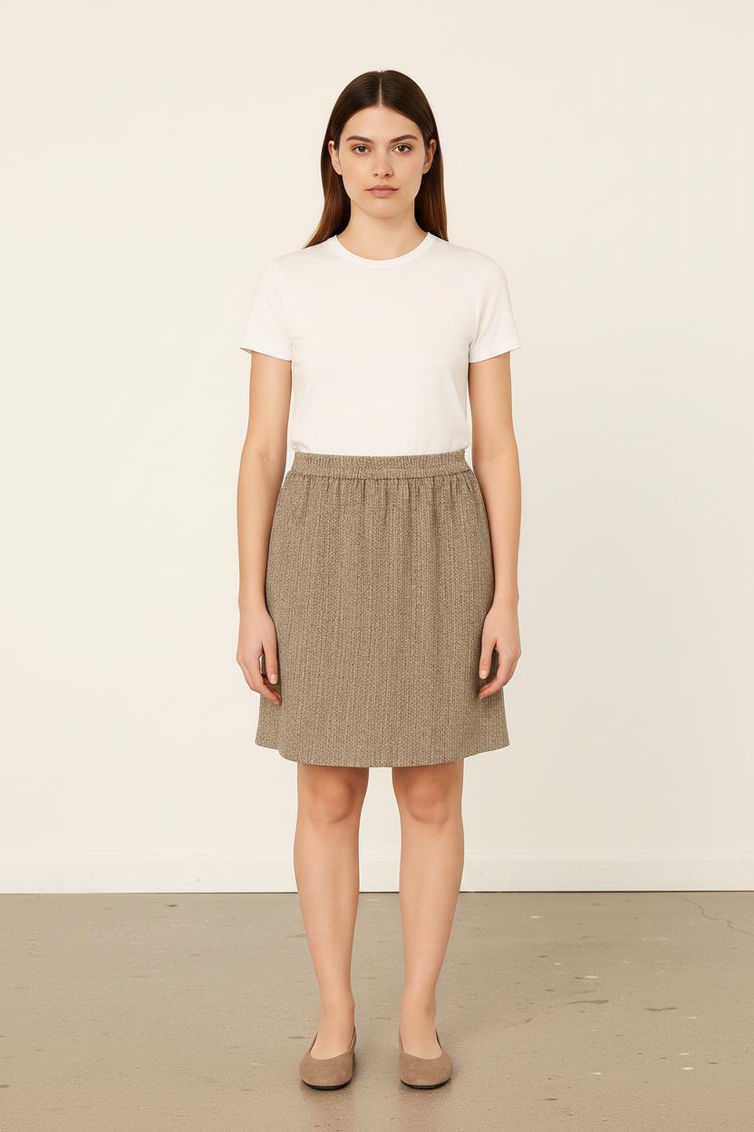 Jupe Midi Blanche et Noire - Taille L/40