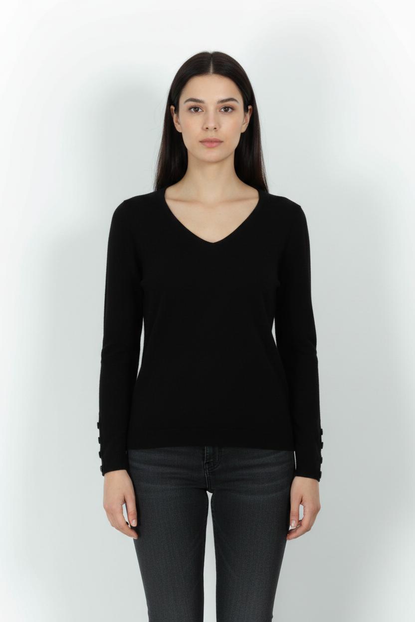Pull Noir - Taille M/38 de la marque Caroll | PARAD39603 - Vendu par Paradigme - Image 1