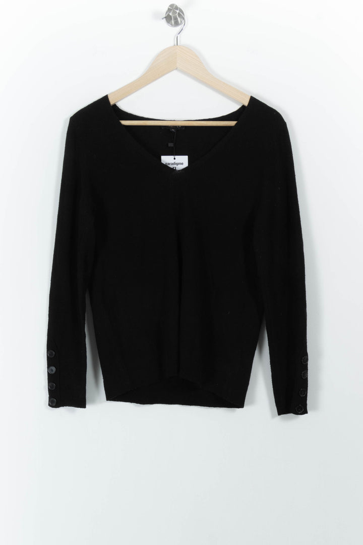 Pull Noir - Taille M/38 de la marque Caroll | PARAD39603 - Vendu par Paradigme - Image 2